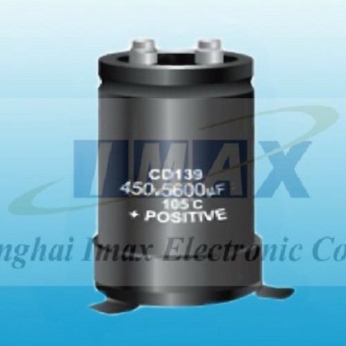 Cd139 series 5000 hours 105c screw aluminum electrolytic capacitor